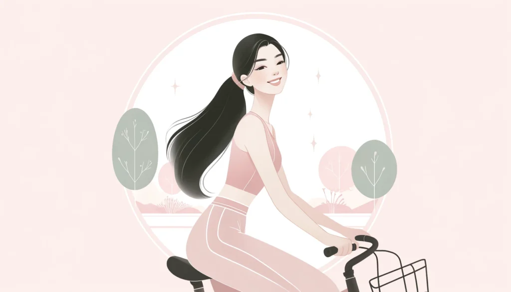 hobi unik feminin - bersepeda